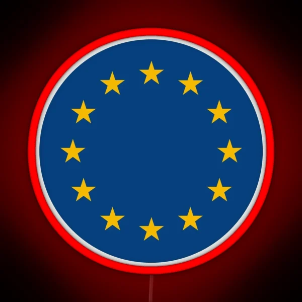 European Union Flag RGB Neon Sign