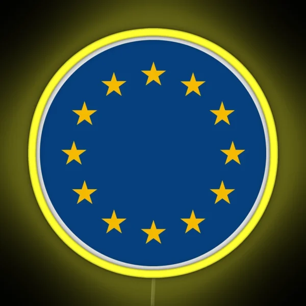 European Union Flag RGB Neon Sign