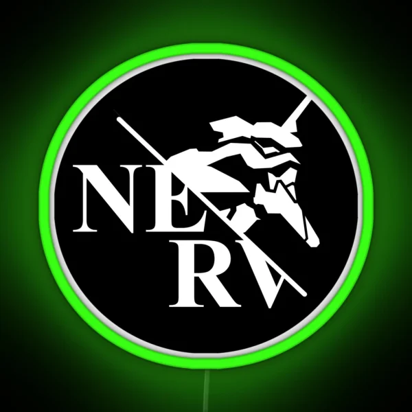Evangelion Nerv Logo RGB Neon Sign