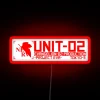Evangelion Unit 02 RGB Neon Sign
