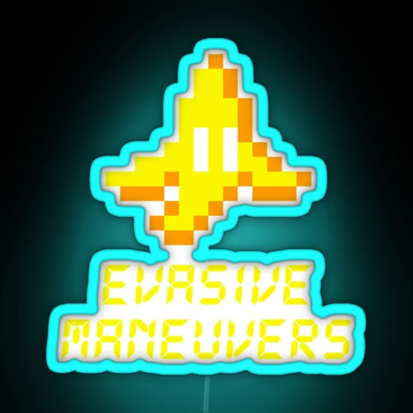 Evasive Maneuvers RGB Neon Sign