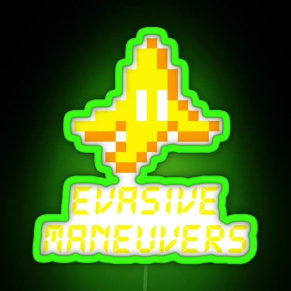 Evasive Maneuvers RGB Neon Sign