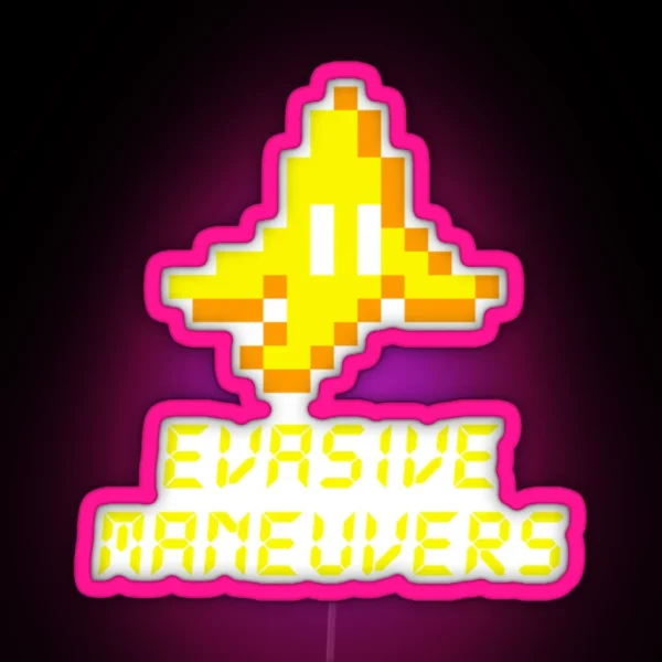 Evasive Maneuvers RGB Neon Sign