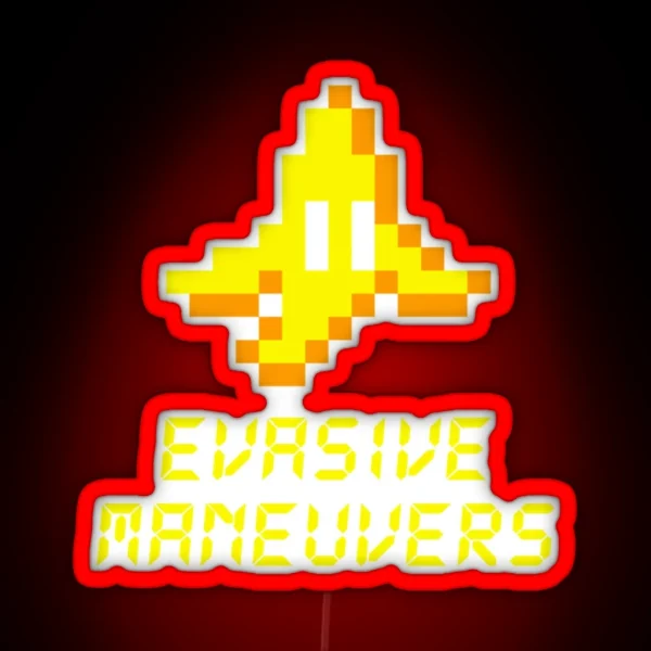 Evasive Maneuvers RGB Neon Sign