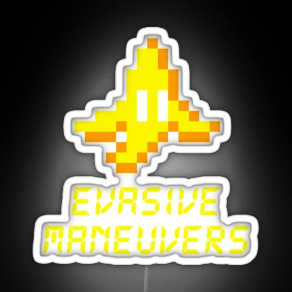 Evasive Maneuvers RGB Neon Sign