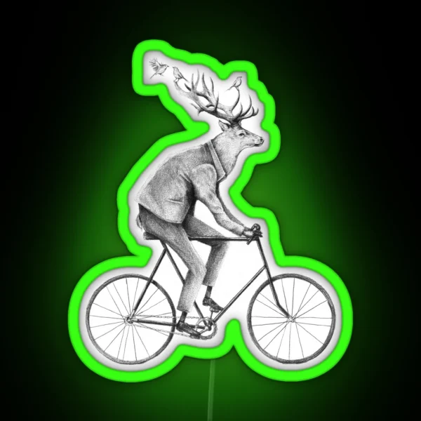 Even A Gentleman Rides RGB Neon Sign