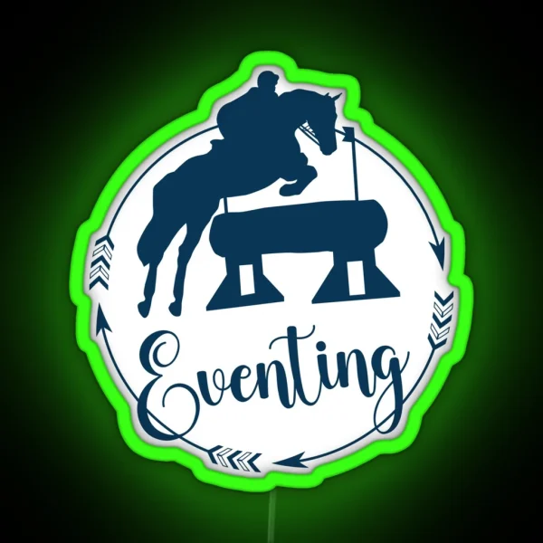 Eventing Horse RGB Neon Sign
