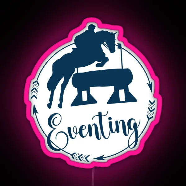Eventing Horse RGB Neon Sign