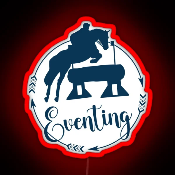 Eventing Horse RGB Neon Sign