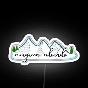 Evergreen CO RGB Neon Sign