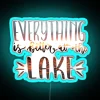 Everything Is Better At The Lake Photograph Of Sunset RGB Neon Sign - Image 3