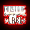 Everything Is Better At The Lake Photograph Of Sunset RGB Neon Sign - Image 2