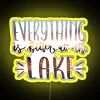 Everything Is Better At The Lake Photograph Of Sunset RGB Neon Sign - Image 5