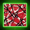 EVH Authentic Stripes Design Red RGB Neon Sign - Image 3