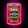 Evil Dan Needs Soup Can RGB Neon Sign - Image 6