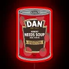 Evil Dan Needs Soup Can RGB Neon Sign