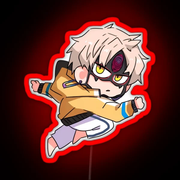 Evil Eye From Dandadan Jin Enjouji Jiji Chibi RGB Neon Sign