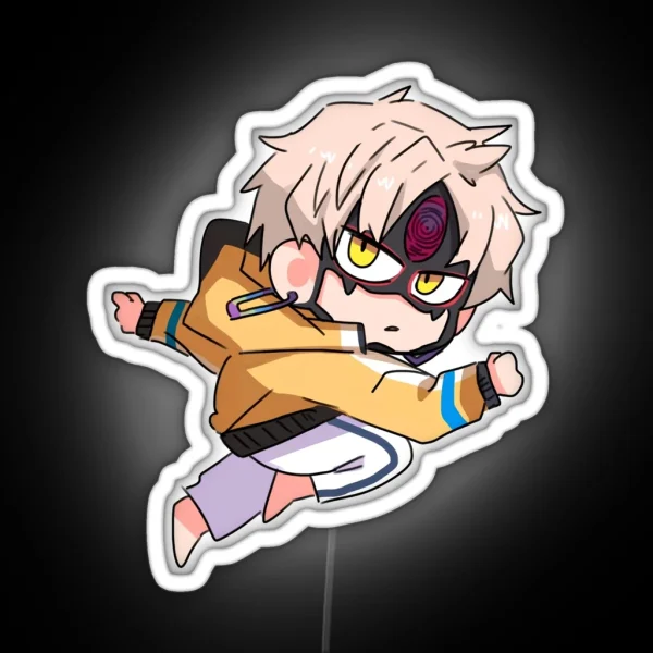 Evil Eye From Dandadan Jin Enjouji Jiji Chibi RGB Neon Sign