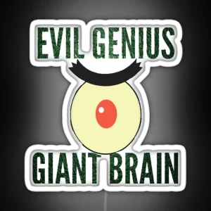 Evil Genius Giant Brain Spongebob RGB Neon Sign