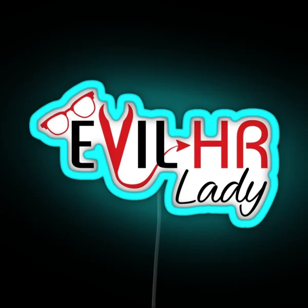 Evil HR Lady RGB Neon Sign