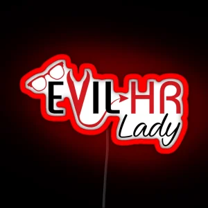 Evil HR Lady RGB Neon Sign