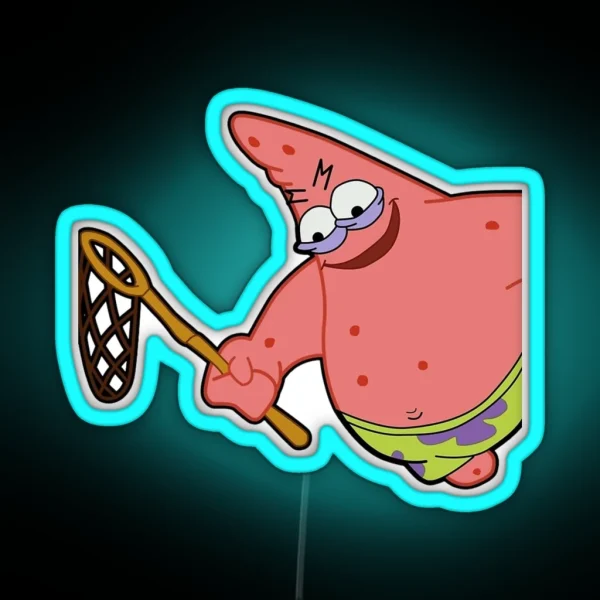 Evil Patrick Meme In HD RGB Neon Sign
