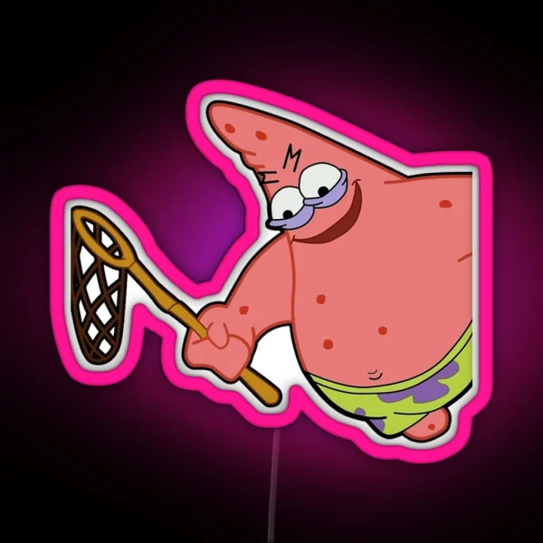 Evil Patrick Meme In HD RGB Neon Sign
