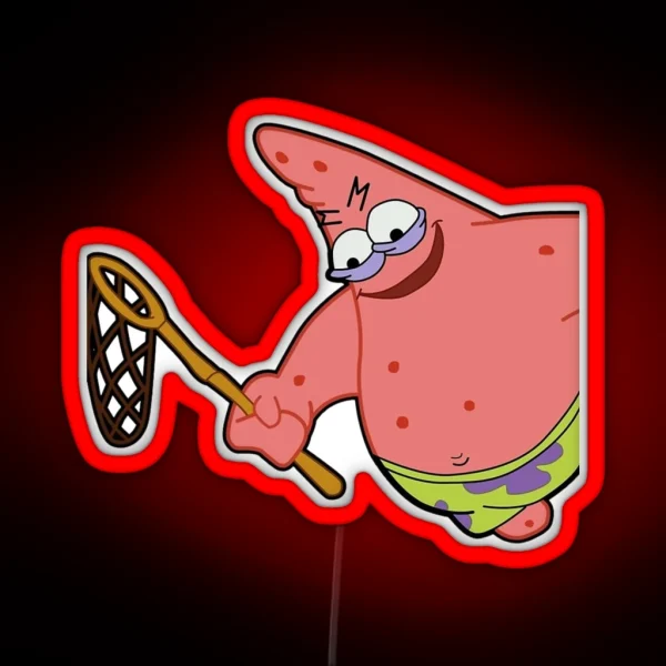 Evil Patrick Meme In HD RGB Neon Sign