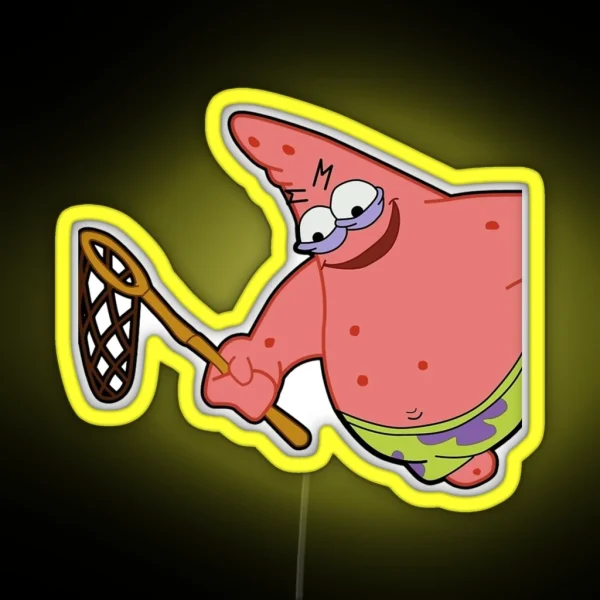 Evil Patrick Meme In HD RGB Neon Sign