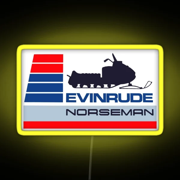 Evinrude Norseman Snowmobiles RGB Neon Sign