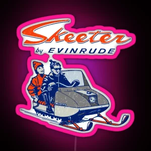 Evinrude Skeeter Snowmobile RGB Neon Sign