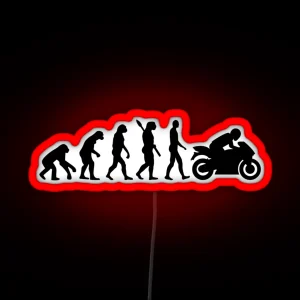 Evolution Motorcycle RGB Neon Sign