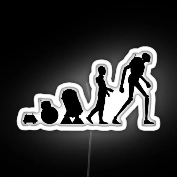 Evolution Of Droid Led RGB Neon Sign