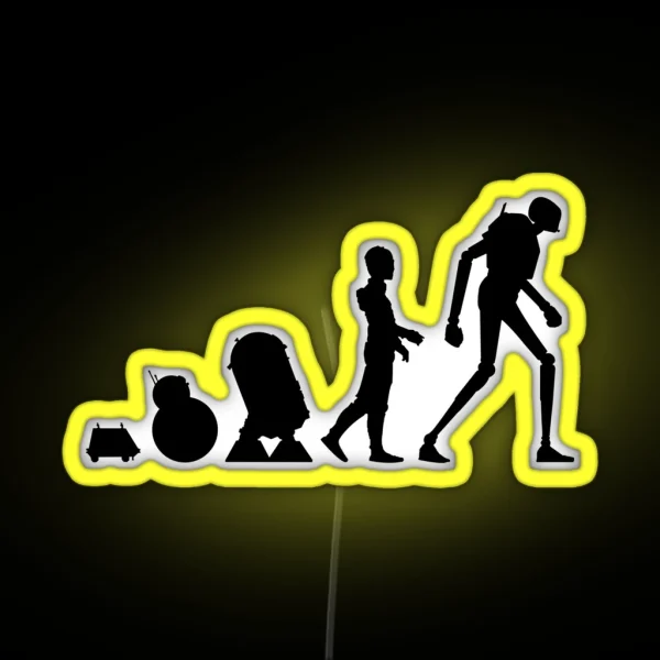 Evolution Of Droid Led RGB Neon Sign
