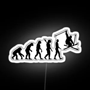 Evolution Skiing RGB Neon Sign