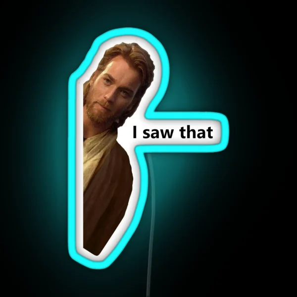 Ewan I Saw That Jesus I Saw That Meme Led Fridge Magnet RGB Neon Sign
