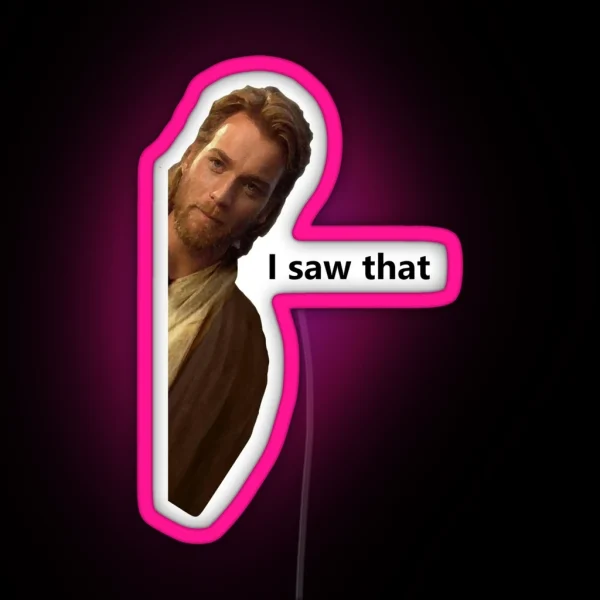 Ewan I Saw That Jesus I Saw That Meme Led Fridge Magnet RGB Neon Sign