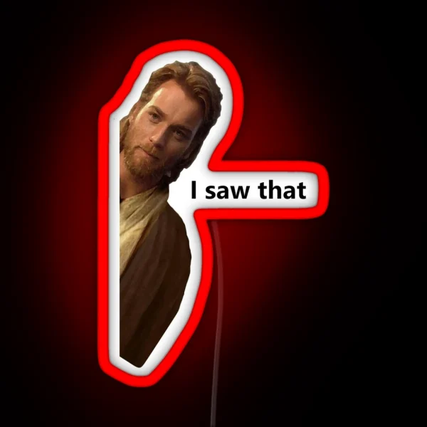 Ewan I Saw That Jesus I Saw That Meme Led Fridge Magnet RGB Neon Sign