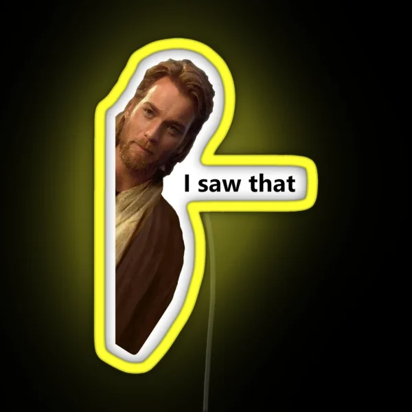 Ewan I Saw That Jesus I Saw That Meme Led Fridge Magnet RGB Neon Sign