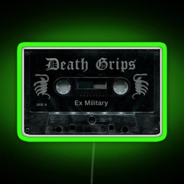 Exmilitary Tape Death Grips RGB Neon Sign