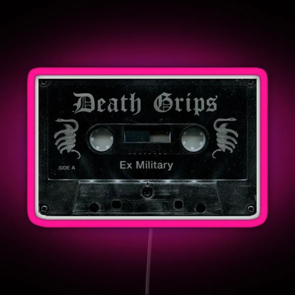 Exmilitary Tape Death Grips RGB Neon Sign