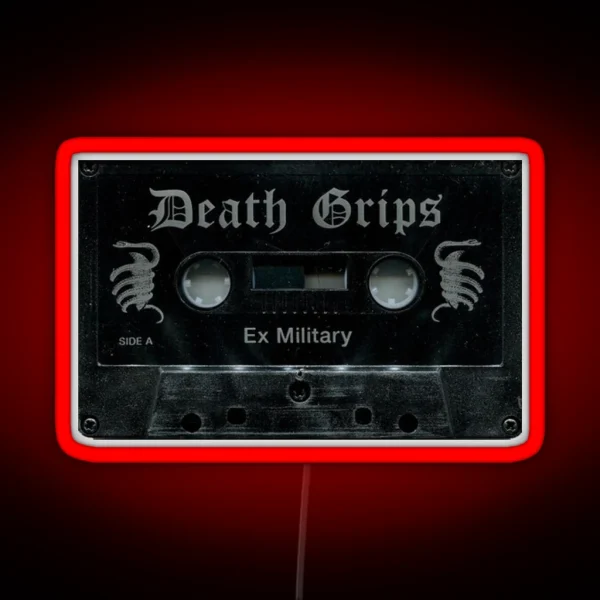 Exmilitary Tape Death Grips RGB Neon Sign