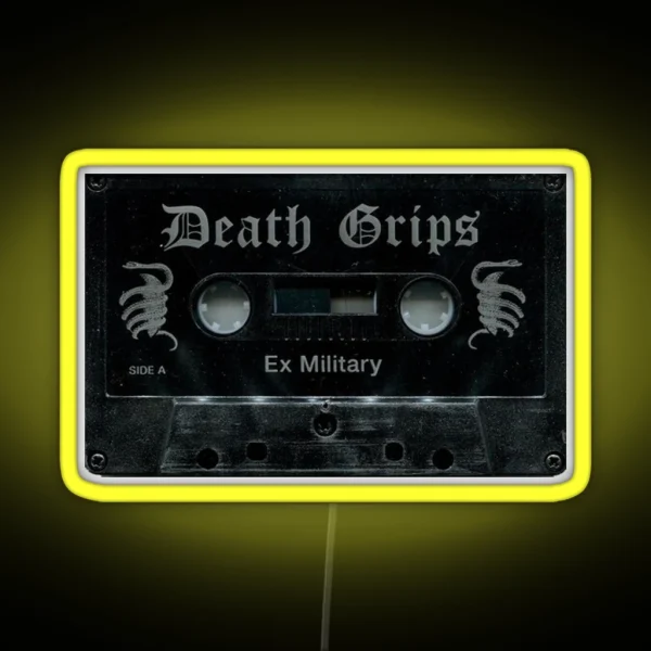 Exmilitary Tape Death Grips RGB Neon Sign