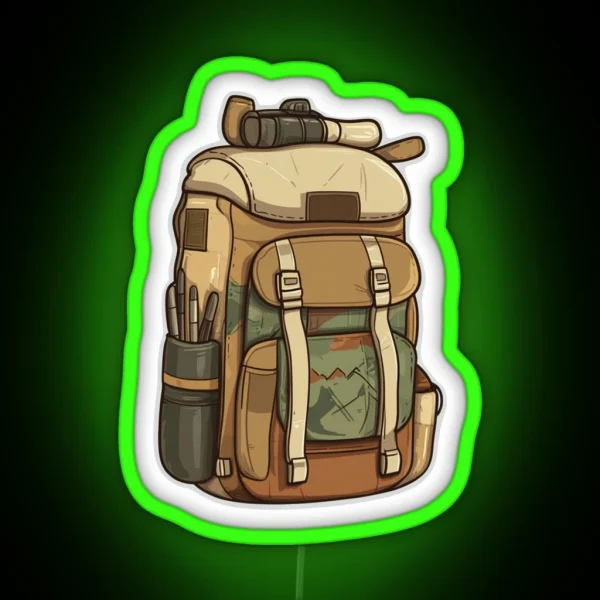 Explorer Backpack RGB Neon Sign