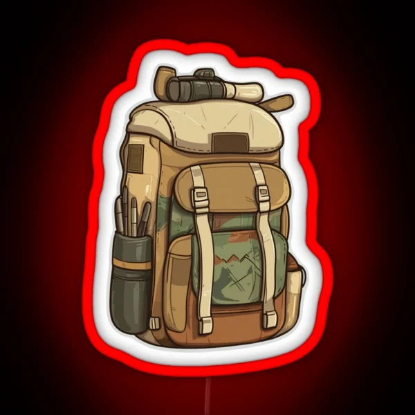 Explorer Backpack RGB Neon Sign