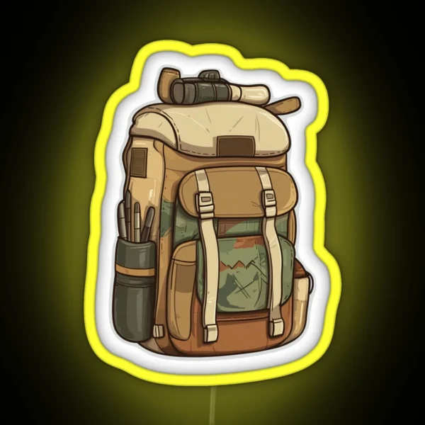 Explorer Backpack RGB Neon Sign