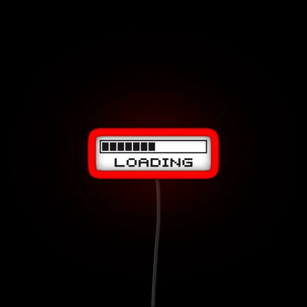 Extra Small Loading Bar For Laptop Frame RGB Neon Sign