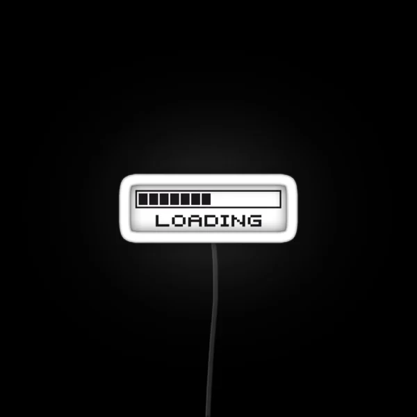 Extra Small Loading Bar For Laptop Frame RGB Neon Sign