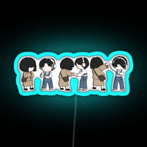 Extraordinary Attorney Woo Chibi Art RGB Neon Sign