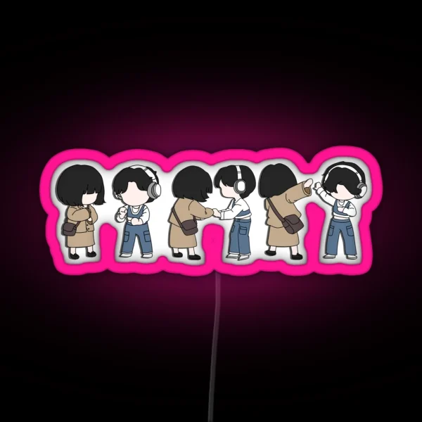 Extraordinary Attorney Woo Chibi Art RGB Neon Sign